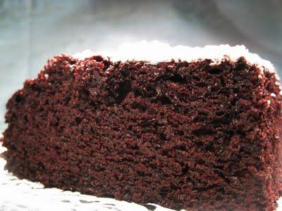 Black vegan cake