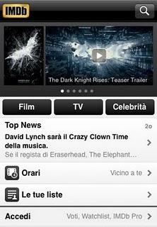 L'app IMDb Film & TV il più grande database di informazione sui film su iPhone e iPad.