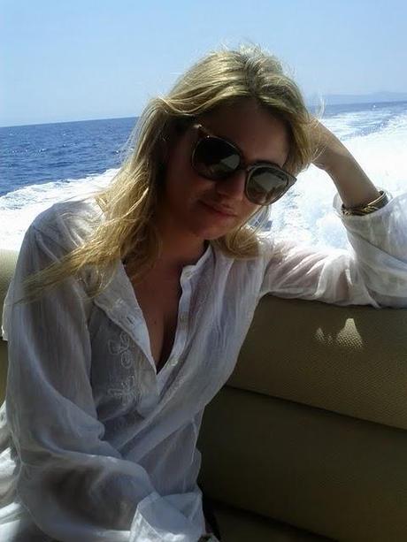 On boat around Vulcano and Panarea...