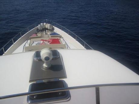 On boat around Vulcano and Panarea...