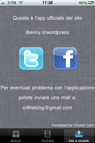 Disponibile su AppStore l’app ufficiale di iBenny-News!