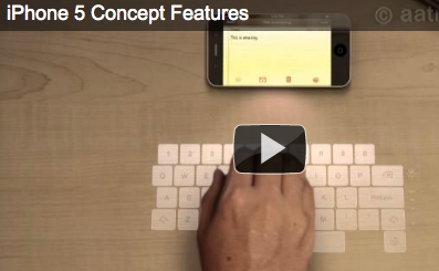 iPhone 5: nuovo concept con laser keyboard e display olografico (Un video pazzesco)