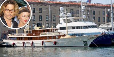 Lo yacht di Johnny Depp in affitto a Genova per una cifra 