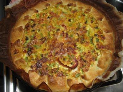 Quiche al formaggio e zucchine