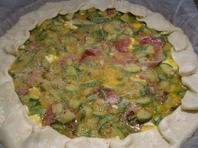 Quiche al formaggio e zucchine