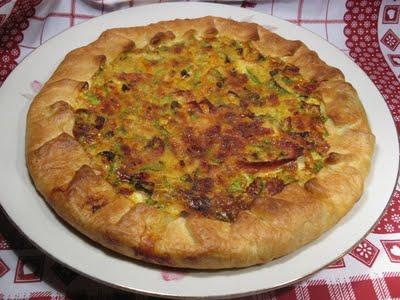 Quiche al formaggio e zucchine