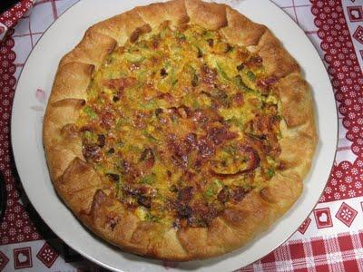 Quiche al formaggio e zucchine