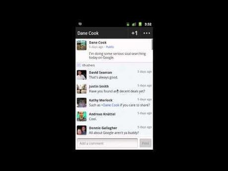 0 Aggiornamento Google+ per Android, ora in Italiano
