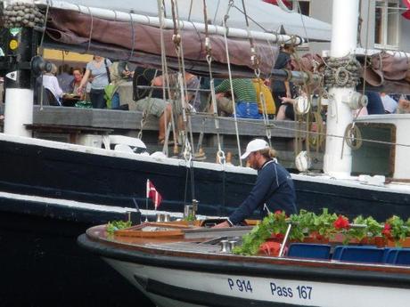 velista a Nyhavn, Copenhagen