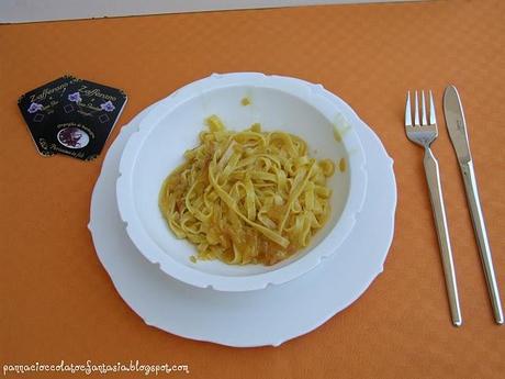 Tagliatelle al limone e zafferano