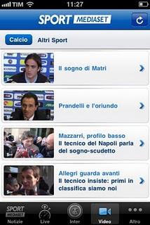 SPORTMEDIASET, l'app per navigare in mobilità tra le news, fotogallery, video e sondaggi.