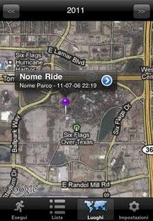 Montagne Russe Libero, l'app per rintracciare e mappare i giri sulle montagne russe.
