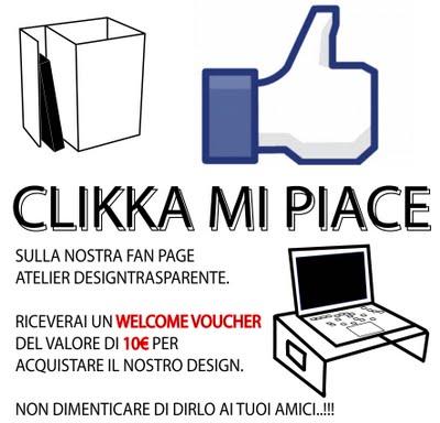 Facebook fan page: clikka mi piace Designtrasparente