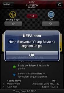 UEFA.com mobile, l’applicazione ufficiale UEFA.