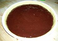 Crostata di fichi su crema di cioccolato