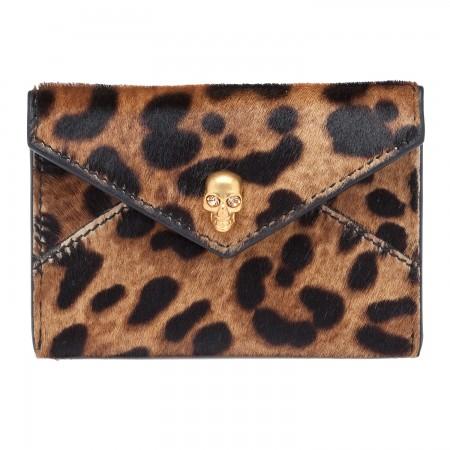 ALEXANDER McQUEEN / LEOPARD / PRINT CARD HOLDER