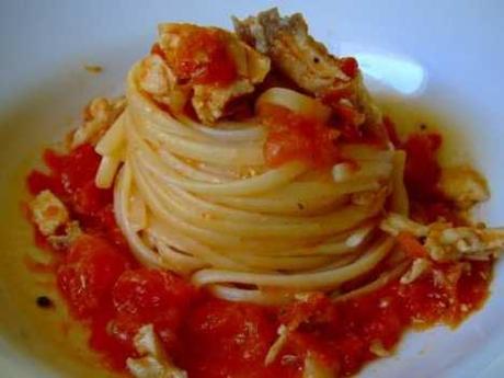 Linguine al sugo di cernia