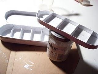 Riciclaggio e riuso: la scatola di cartone. Tutorial / Récuperation et customisation d'une boite en carton. Tutoriel