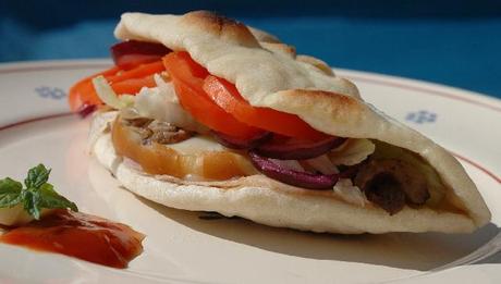 Piadina con cheese steak