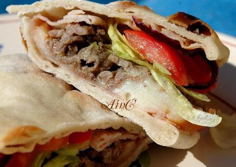 Piadina con cheese steak