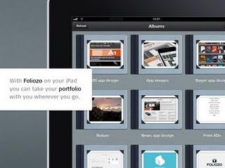 Tutti i tuoi dati sempre con te con l'app Foliozo per iPad.