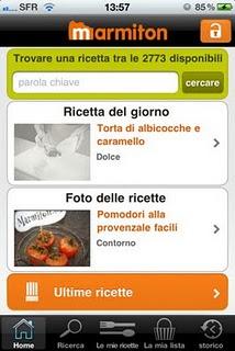 Marmiton: l'app con migliaia di ricette di cucina.