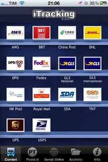 Controlla lo stato delle tue spedizioni con i maggiori corrieri postali del mondo con l'app iTracking