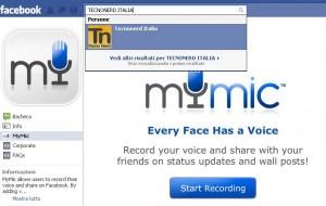 Mymic, La Mia Voce Su Facebook