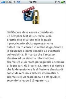 L'app iWiFiSecure si aggiorna alla vers 1.0.1.