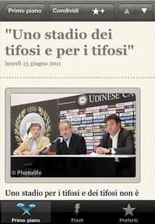 L'app per i tifosi dell'Udinese Calcio.