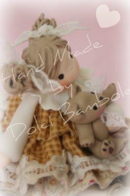 With my teddy......