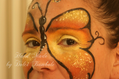 The art of face painting.