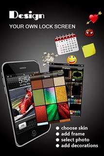 Migliaia di immagini come blocco schermo con l'app Lock Screen Designer.