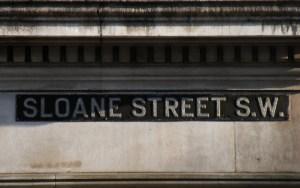 Le nuove vetrine di Sloane Street a Londra