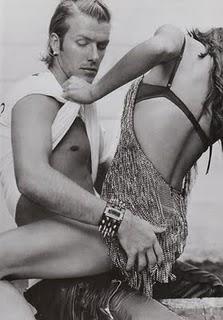David Beckham in vintage Dolce & Gabbana su Vogue Sport 2004