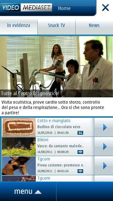 dd1 Video Mediaset su Smartphone Nokia e Symbian