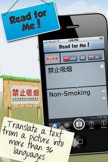 Read for Me! l'app che traduce il testo dalla foto.