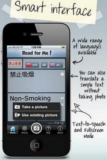 Read for Me! l'app che traduce il testo dalla foto.