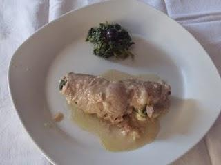 involtini di vitello con biete e scamorza