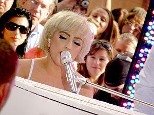 Lady Gaga performing 