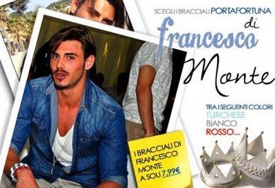 Francesco Monte prossimo tronista vende braccialetti: è già un affarista?