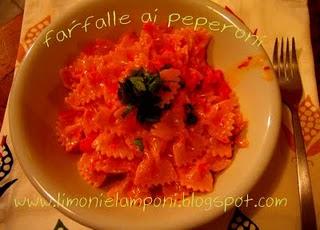 Farfalle ai peperoni