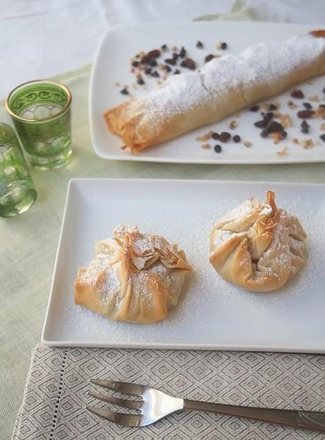 Piccoli strudel di fillo alle mele...