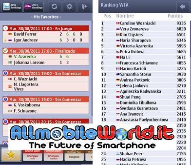 Nokia Tennis : Tutte le partite di tennis live gratis sullo smartphone Nokia Symbian