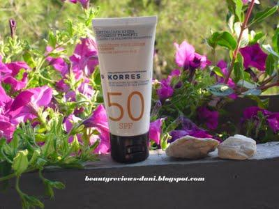 Rivelazione dell'estate:KORRES,  Yoghurt  sunscreen face cream SPF 50