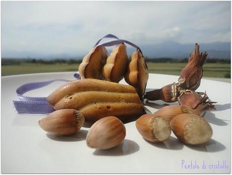 Madeleines al miele e nocciole...con Viola