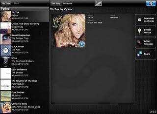 Tagga musica ,pubblicità e le trasmissioni televisive con Shazam for iPad