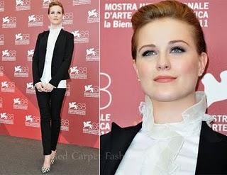 Evan Rachel Wood in Dolce & Gabbana al Venice Film Festival