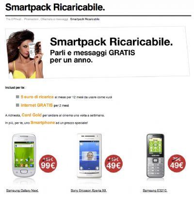 Promo Estate - Smartpack Ricaricabile H3G