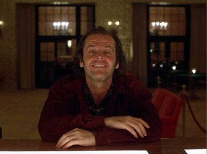 Jack Nicholson in Shining, Stanley Kubrick, 1980